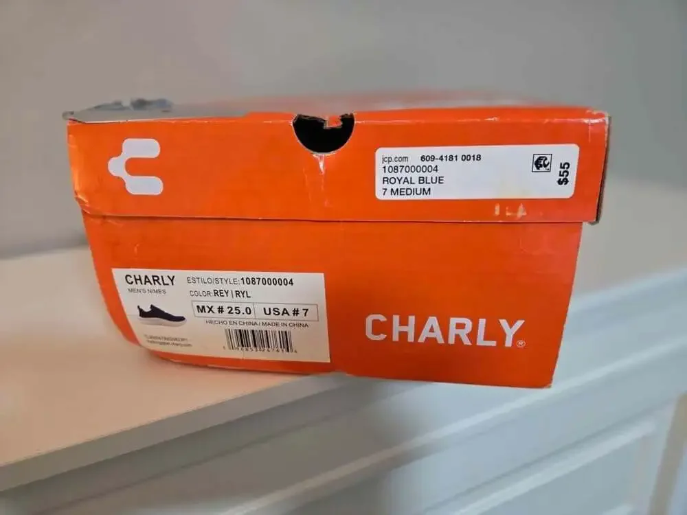 NEW!! CHARLY Sneakers for Men -  Blue - Size 7